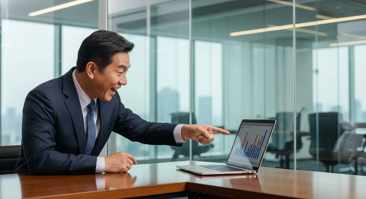 AI satire illustration: CEO Demands "More AI," Tech Team Reinstalls Paperclip Helper