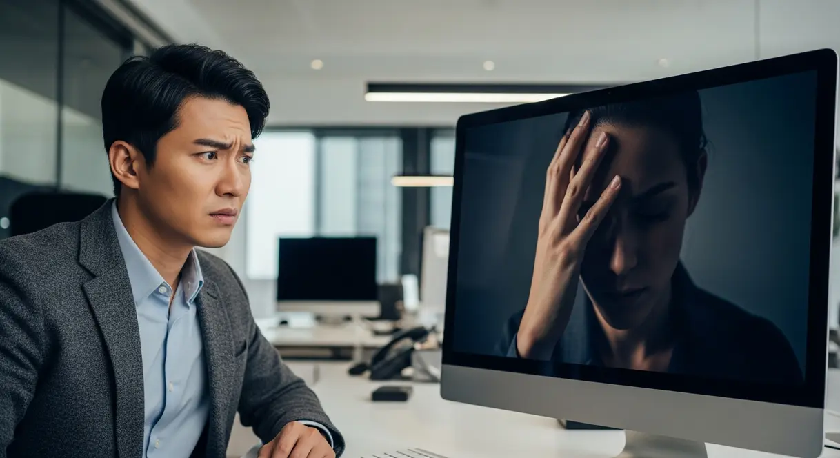AI satire illustration: New AI Model Fixes Finger Count By Putting Hands On Foreheads