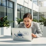 AI satire illustration: Meta launches AI assistant to ignore support tickets faster
