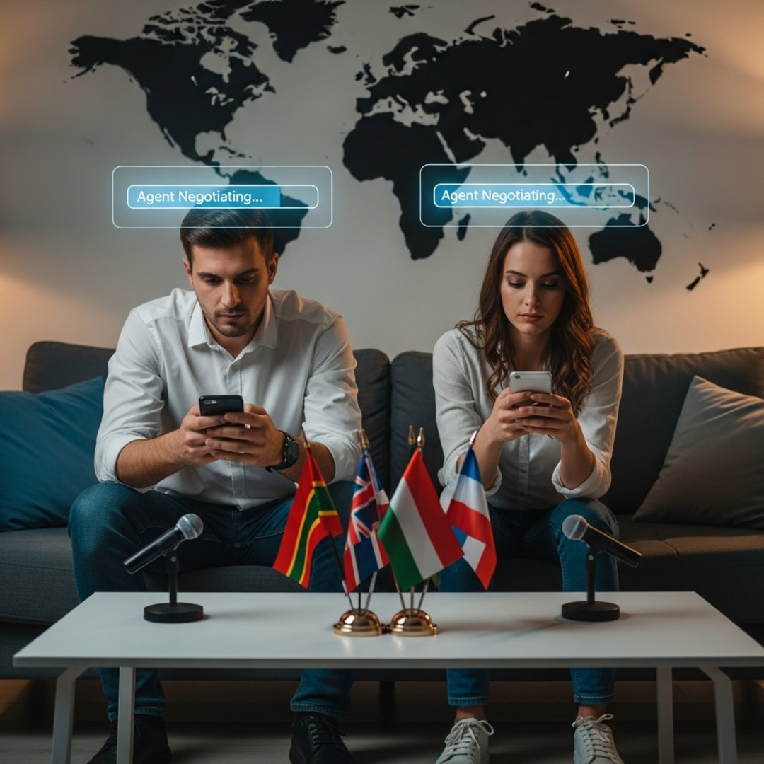 AI satire illustration: Rodeo App Replaces Friendship With Binding AI Arbitration