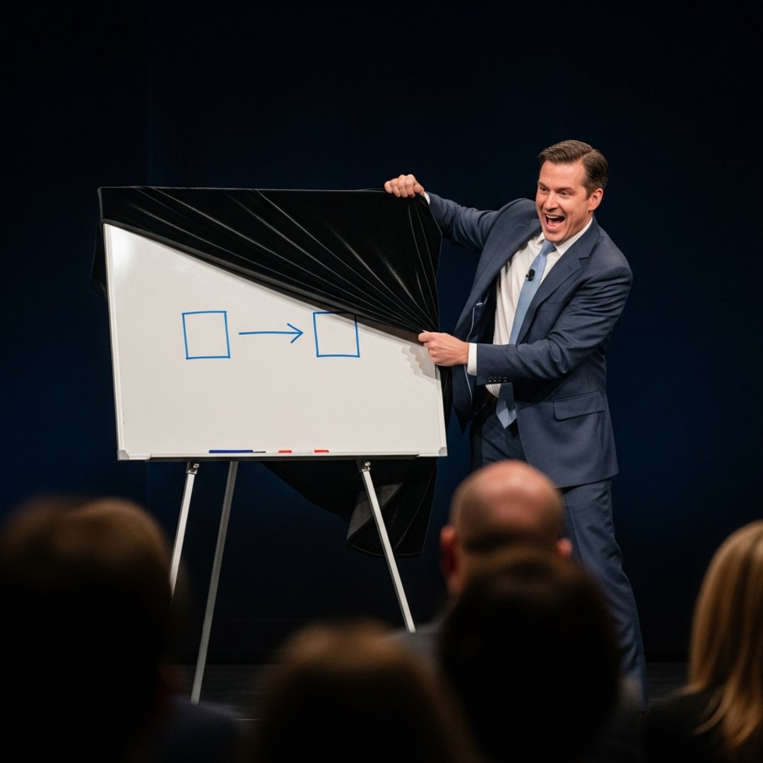 AI satire illustration: Tech Founder Unveils Identical File Service Sparking Immediate Venture Capital Frenzy
