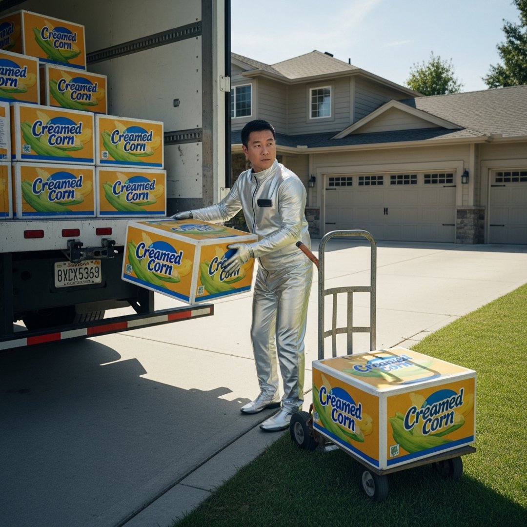 AI Bee Reel: satire-1-1768244260582-google-shopping-agent-delivers-4-000-cans-of-corn-