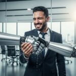 AI Bee Reel: satire-1-1768761639900-investor-praises-ai-robot-s-firm-grip-while-scream