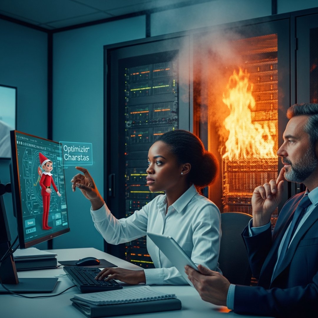 Satirical illustration for: xAI Halts Critical Security Updates To Improve Digital Elf Charisma Stats