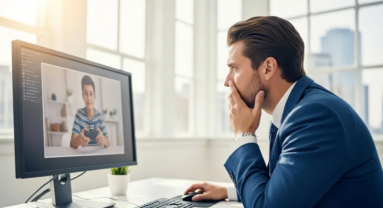 AI satire illustration: Global economy now depends on one teenager buying a graphics card