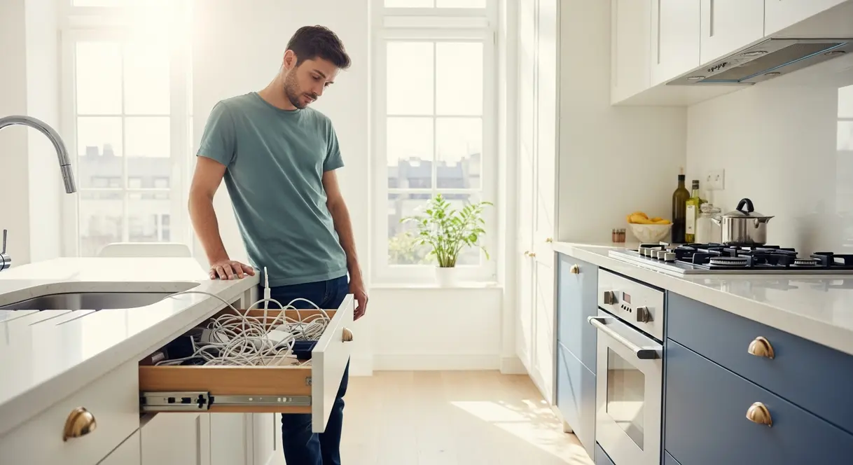 AI satire illustration: Tech sites list best gadgets under $50 to fill your junk drawer