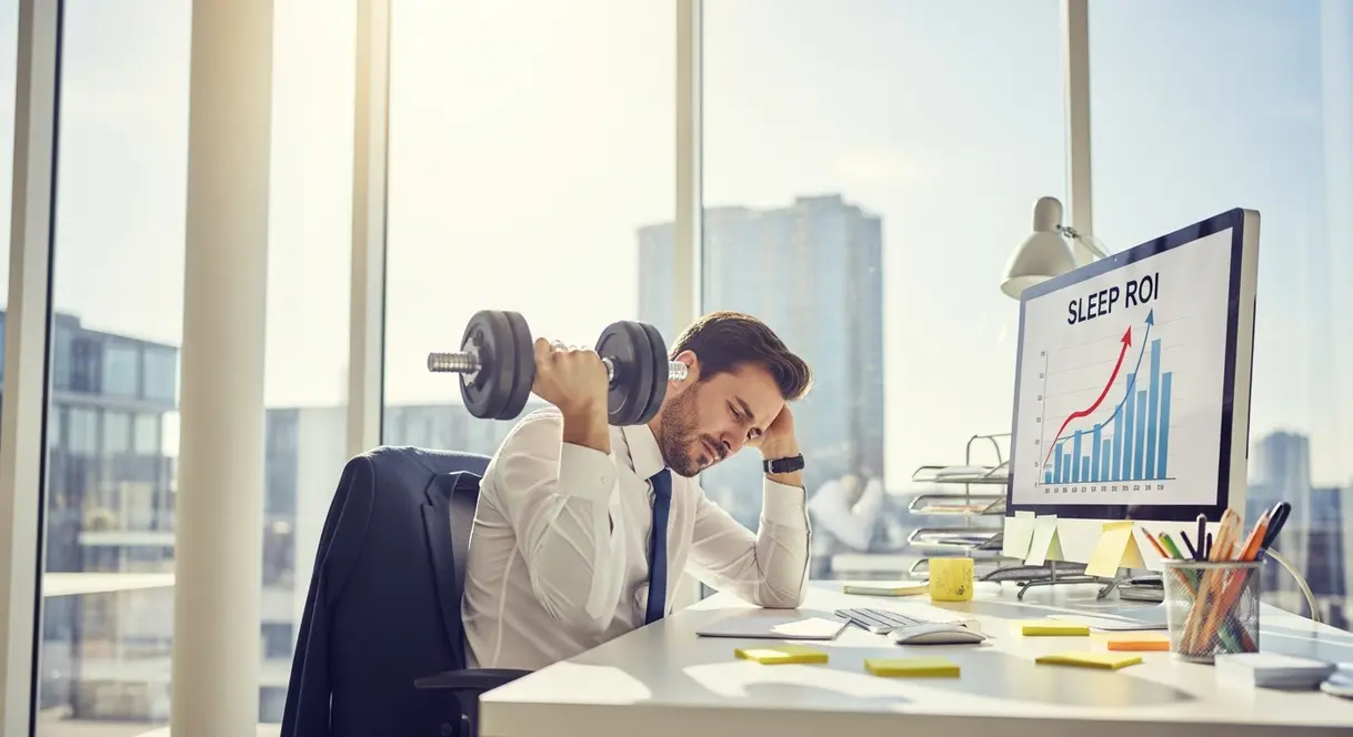 AI satire illustration: Companies Mandate Heavy Lifting to Squeeze More Work From Well-Rested Staff
