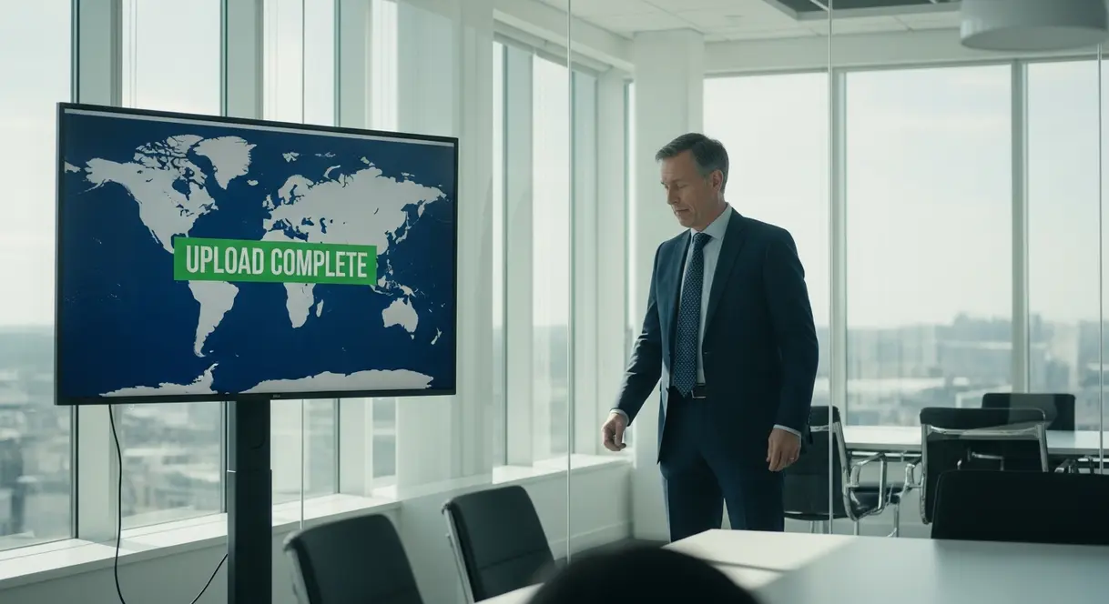 AI satire illustration: Coupang announces successful backup of customer data to public internet