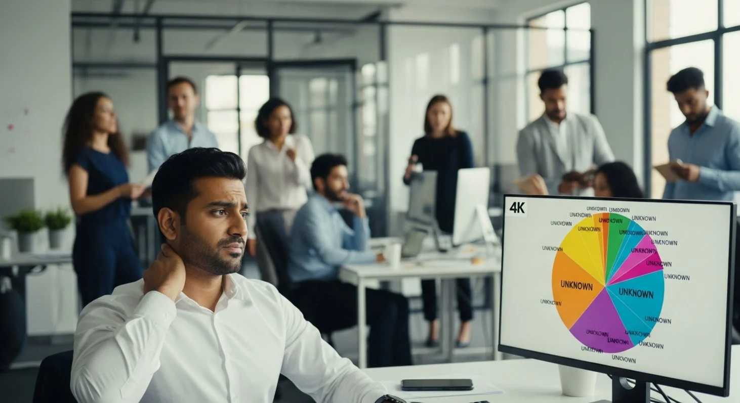 AI satire illustration: Analytics giant admits it has no analytics on its own data breach