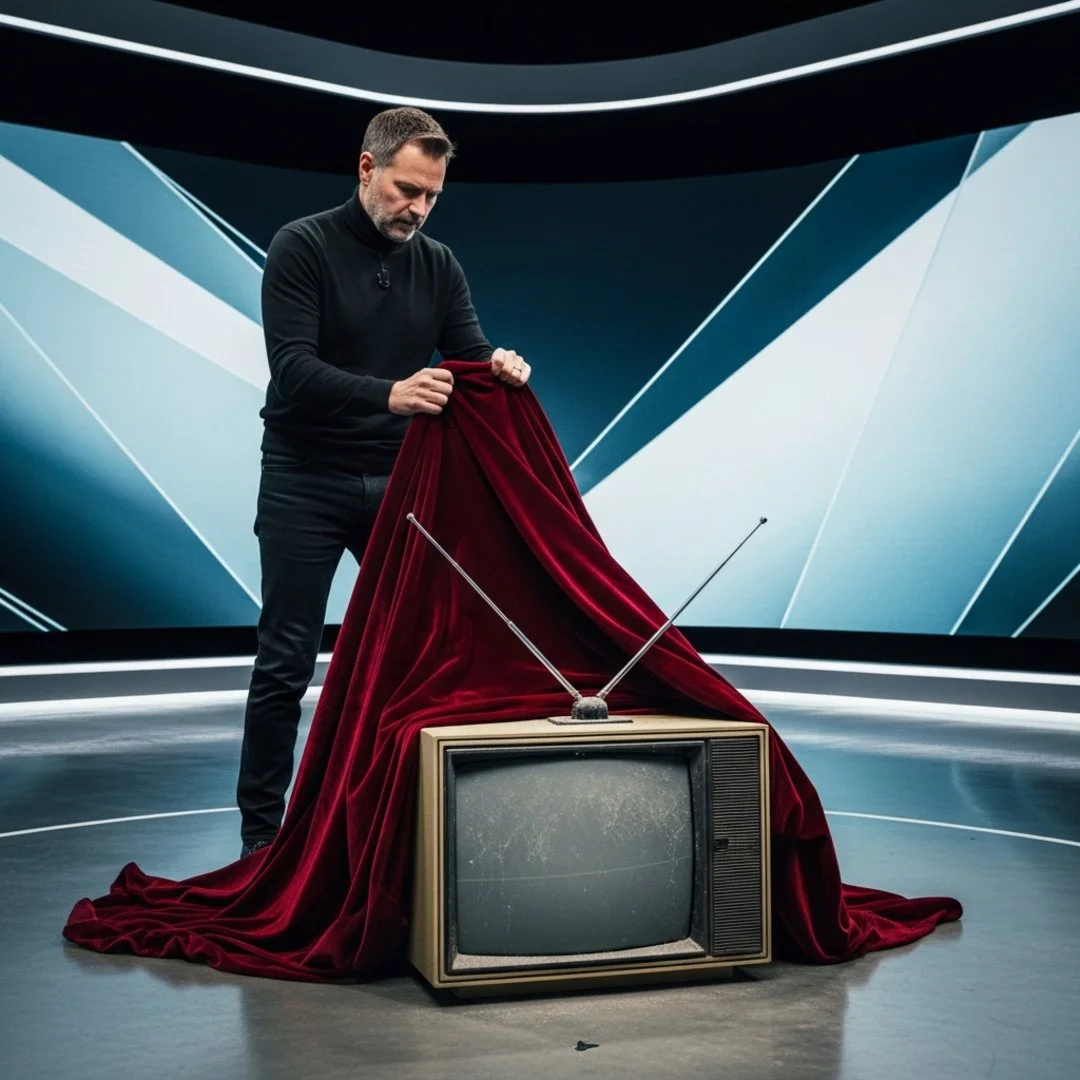 AI satire illustration: HBO Max Disrupts Market By Inventing Cable TV