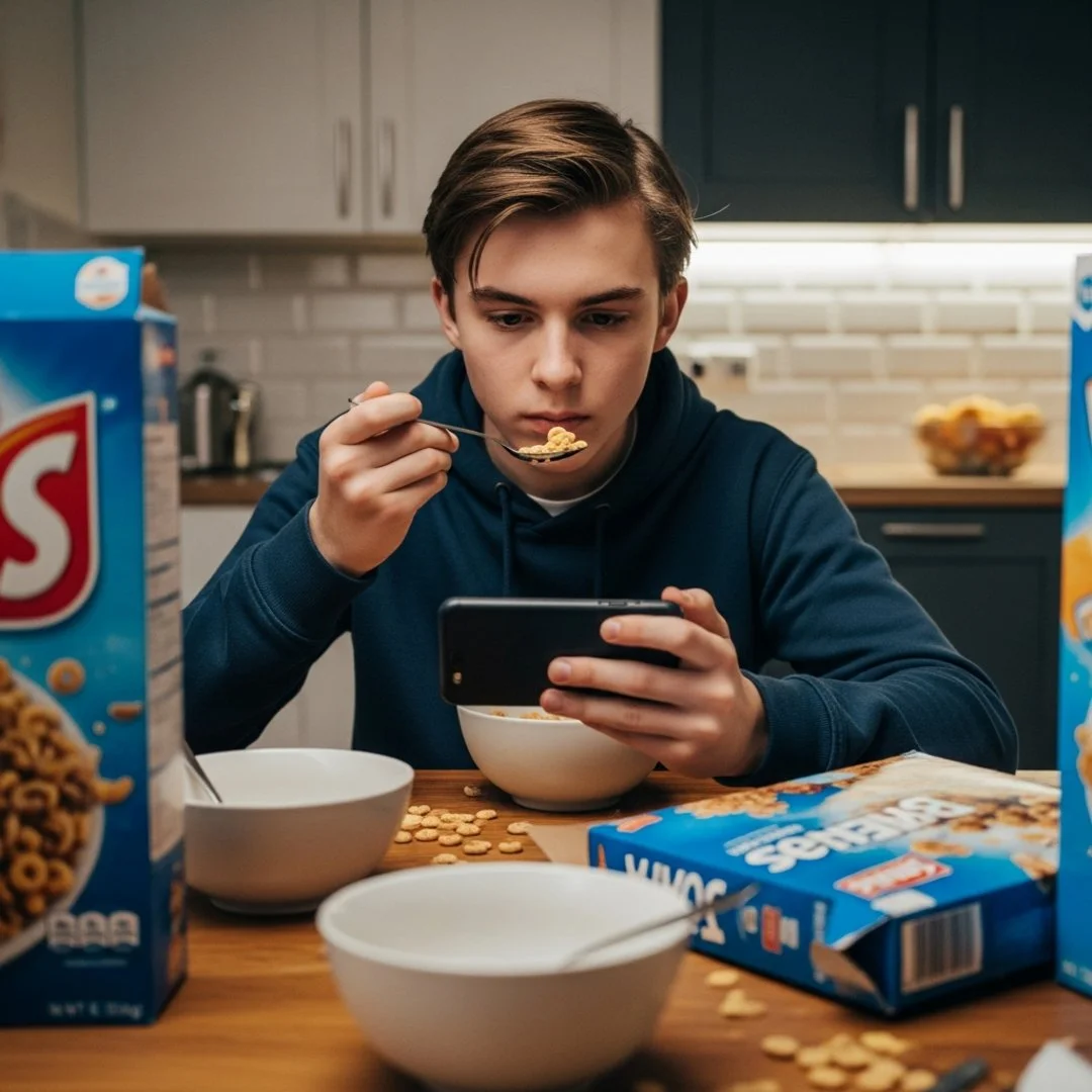 AI satire illustration: TikTok Launches 'PineDrama' For Users Who Find 15-Second Videos Too Exhausting