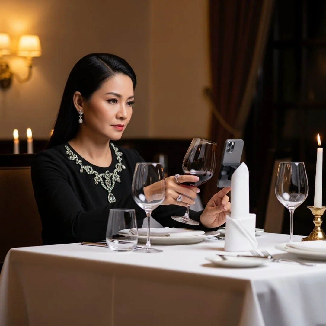 AI Bee Reel: satire-1-1771131748776-woman-enjoys-romantic-valentine-s-dinner-staring-a